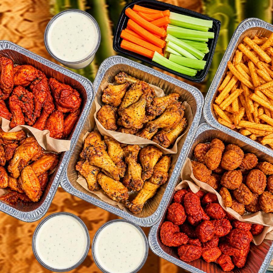 Wing combos with fries